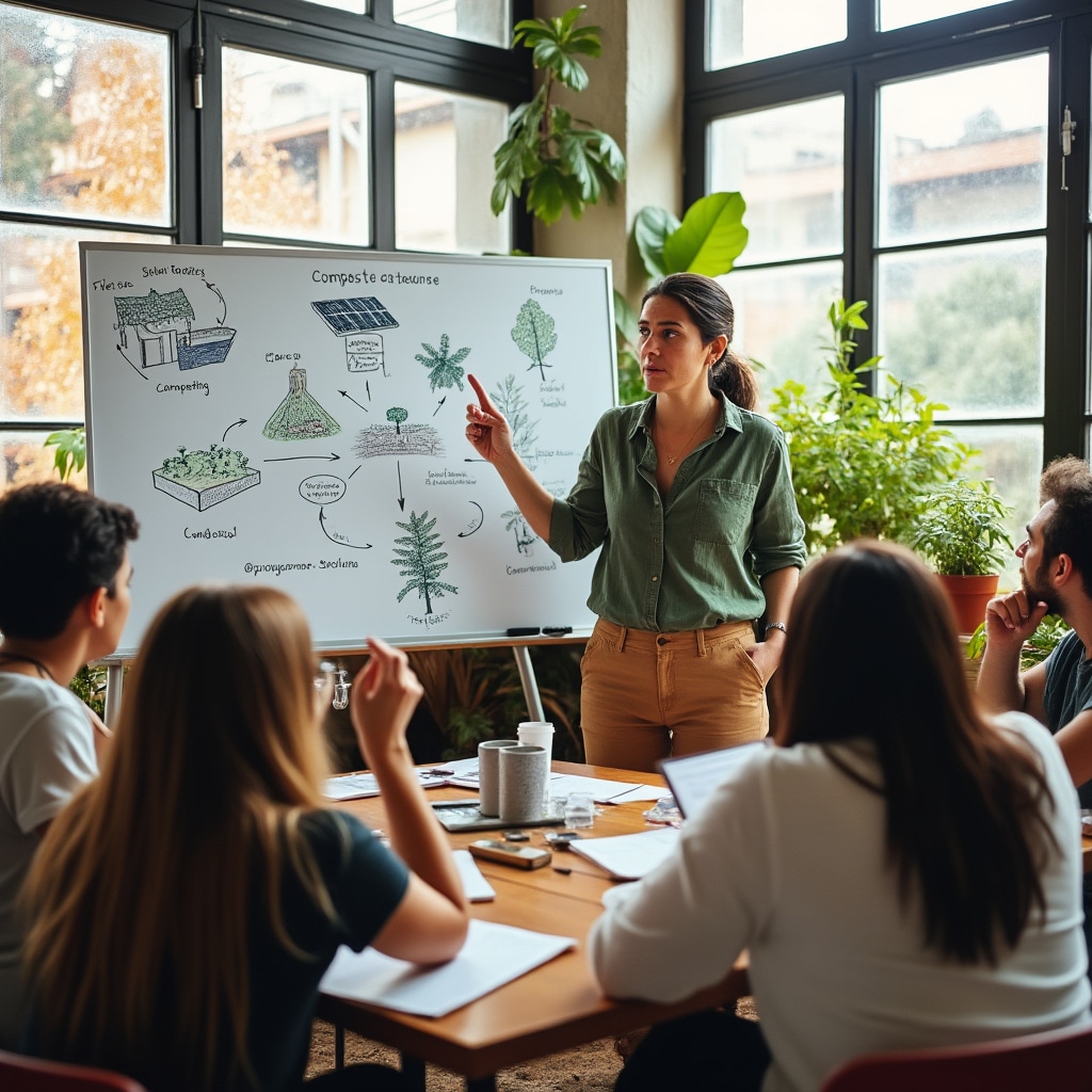 Taller educativo sobre sostenibilidad doméstica